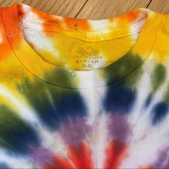 Tie dye tshirt youth S rainbow spiral - Picture 4 of 4